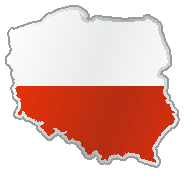 Flaga i kontur Polski