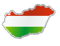 Flaga i kontur Węgier