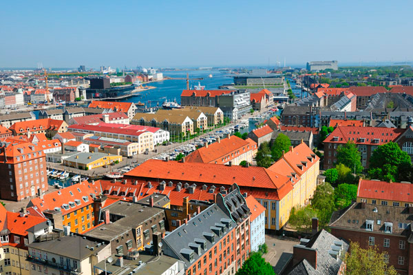Christianshavn - widok z kościoła Zbawiciela
